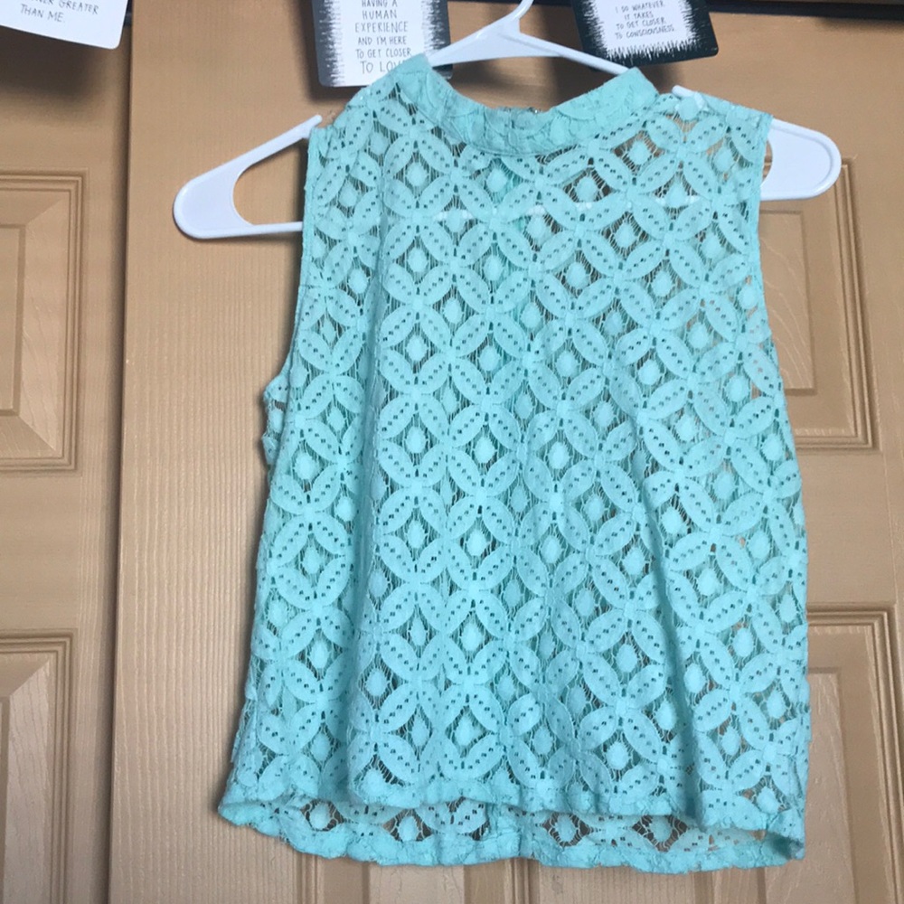 F21 Lace crop top
